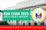 BAR EXAM RESULTS 2025: List of Passers and Topnotchers
